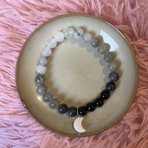 Bracelet en pierres naturelles - Phases de la lune